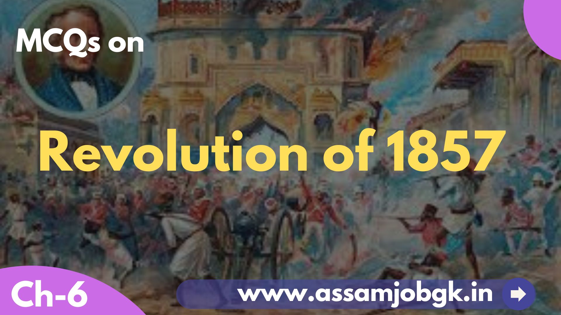 MCQ On Revolution Of 1857 - Grow GK