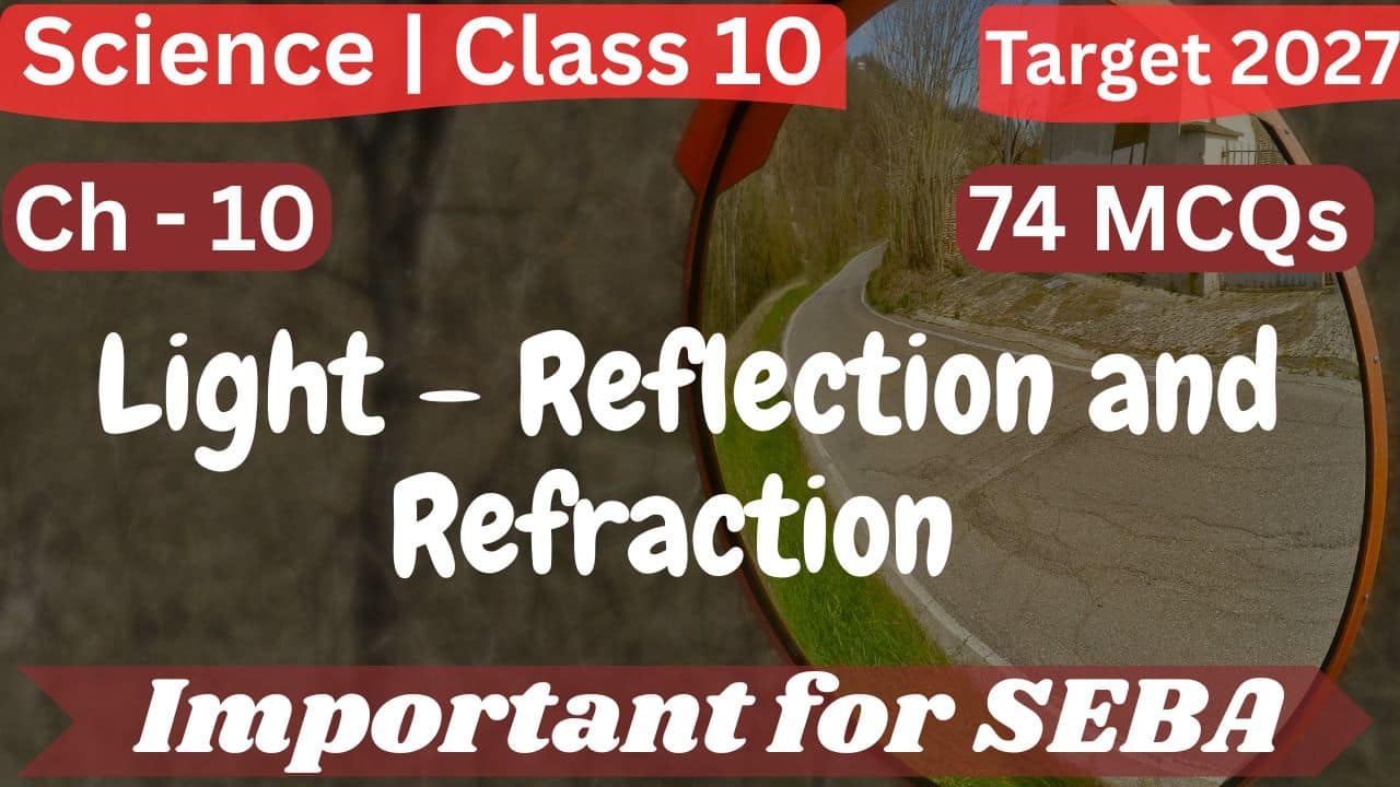 MCQs on Light – Reflection and Refraction