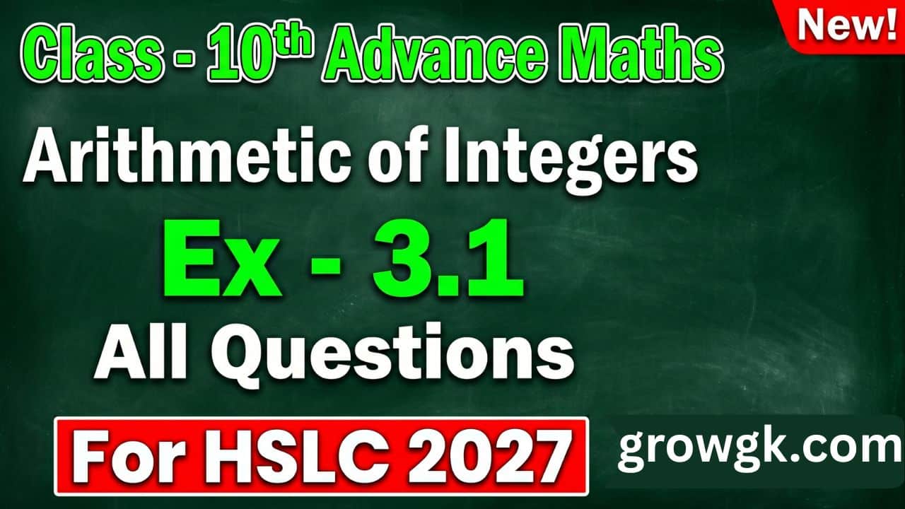 Class 10 Advanced Maths Chapter 3.1 Solutions